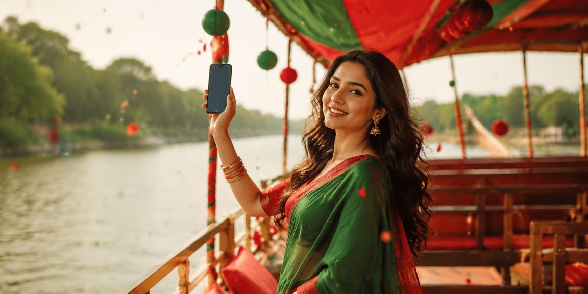 A user in Rajshahi playing mindfully on a mobile device